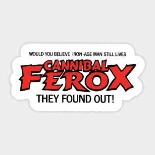 Cannibal Ferox Sticker